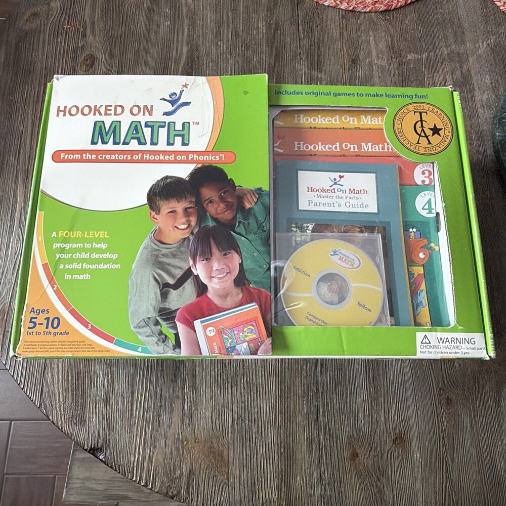 Hooked on Math from Creators of Hooked on Phonics Educational Tool Ages 5-10